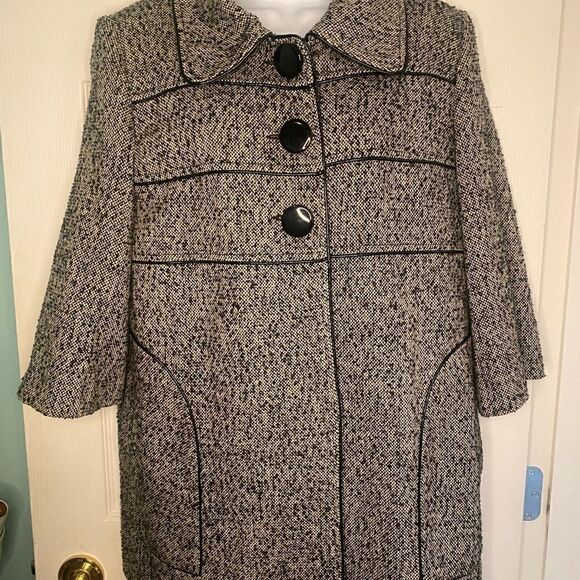 Mac & Jac XL 3/4 Sleeves 3 Button Pea Coat - Picture 2 of 8